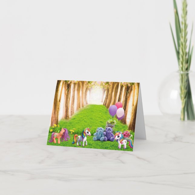 Little Pony and Unicorns Card (Front)