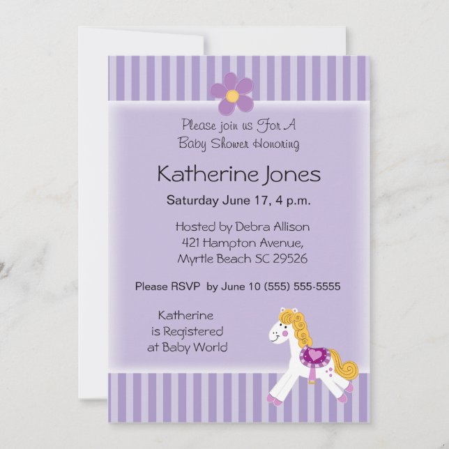 Little Pony Invitation (Front)