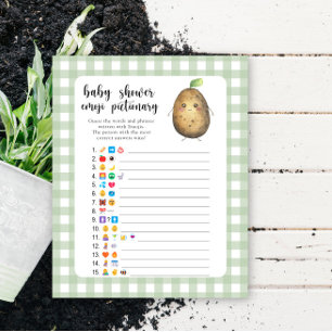 Little potato - baby shower emoji pictionary game