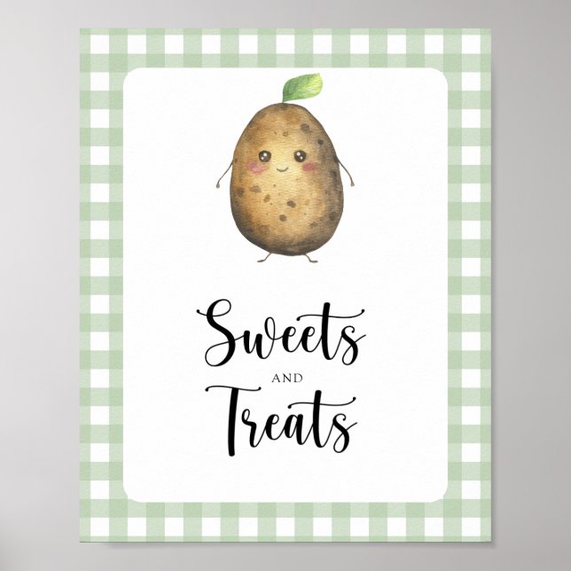Little potato - sweets and treats baby shower poster (Front)