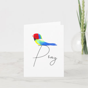 Little Prayer Bird Note Card