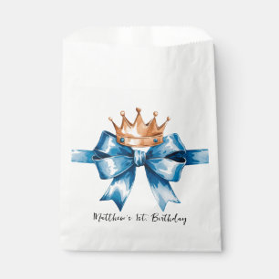 Little Prince Boy's First Birthday Party Favour Bags