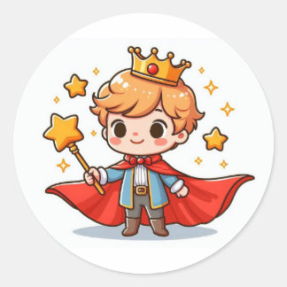 Little Prince Classic Round Sticker