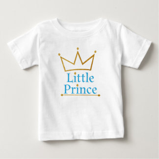Little Prince Gold Crown Baby T-Shirt