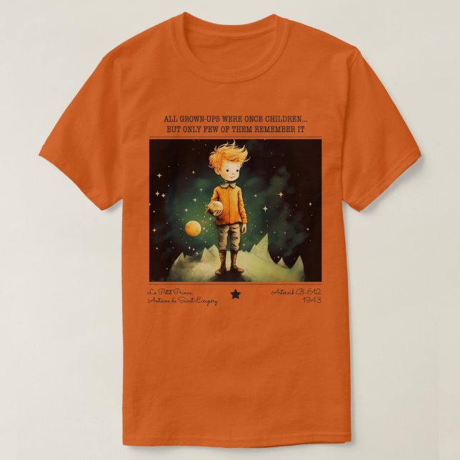 Little Prince Le Petit Prince childrens books 3 T-Shirt (Design Front)