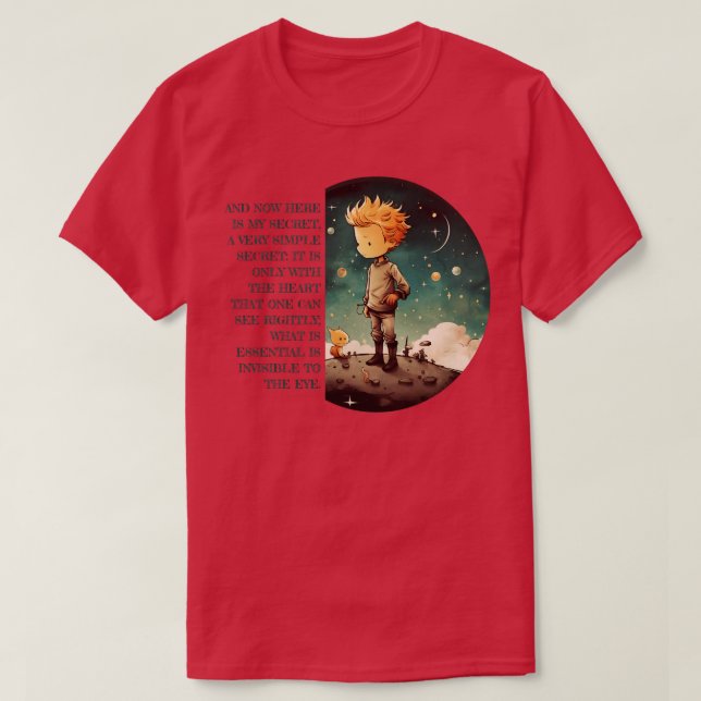 Little Prince Le Petit Prince childrens books T-Shirt (Design Front)