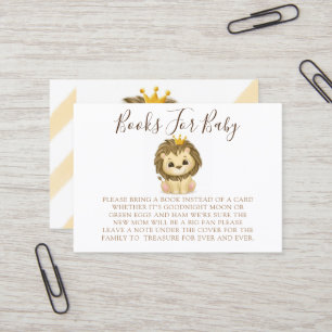 Little Prince Lion Boy Books For Baby Business Card