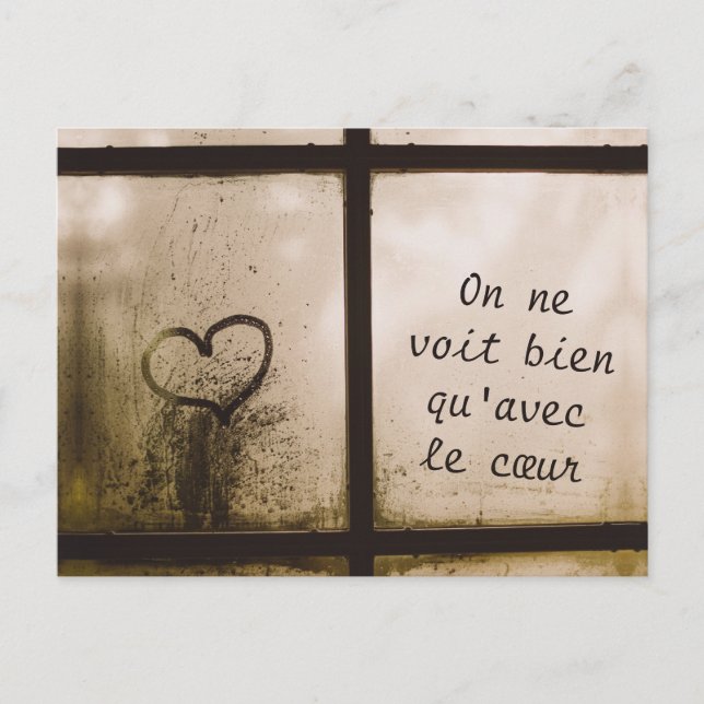 Little Prince Zitat Postcard (Front)