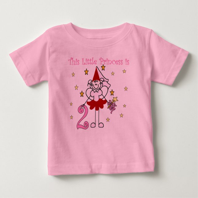 Little Princess 2nd Birthday Baby T-Shirt (Front)