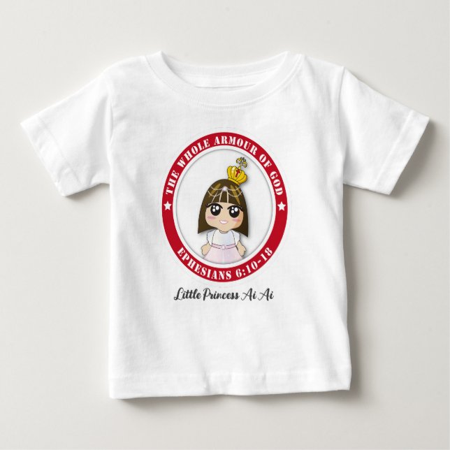 Little Princess Ai Ai Baby Fine Jersey T-Shirt (Front)