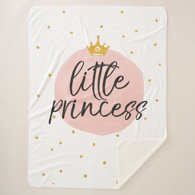 Little Princess Baby Blanket Baby shower Gift  (Front)