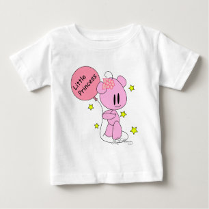 Little Princess Baby Girl Pink Teddy Bear T-Shirt