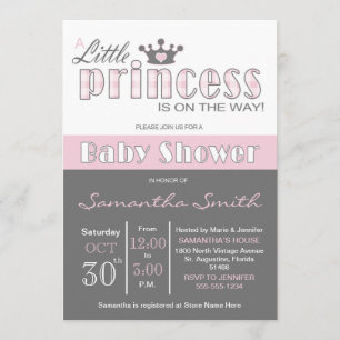 Little Princess Baby Shower Invitation