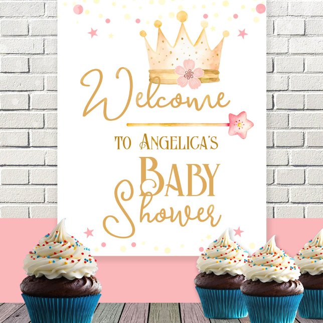 Little Princess Baby Shower Welcome Sign  (Creator Uploaded)