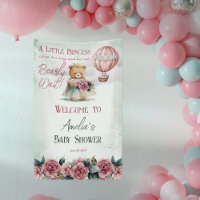 Little Princess Bear Bearly Wait Girl Baby Shower