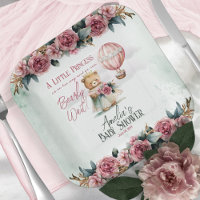 Little Princess Bear Bearly Wait Girl Baby Shower