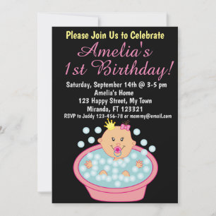 Little princess birthday invitation