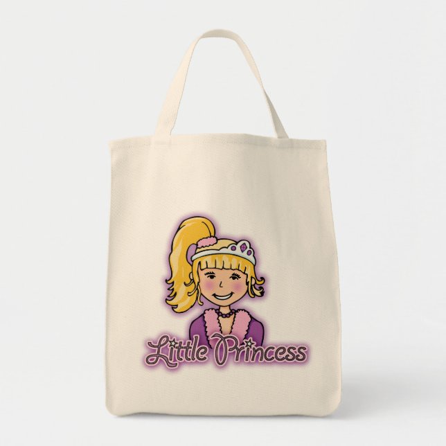 Little Princess blonde hair girl  Tote Bag (Front)
