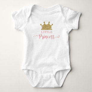 Little Princess Bodysuit in Pink and Gold