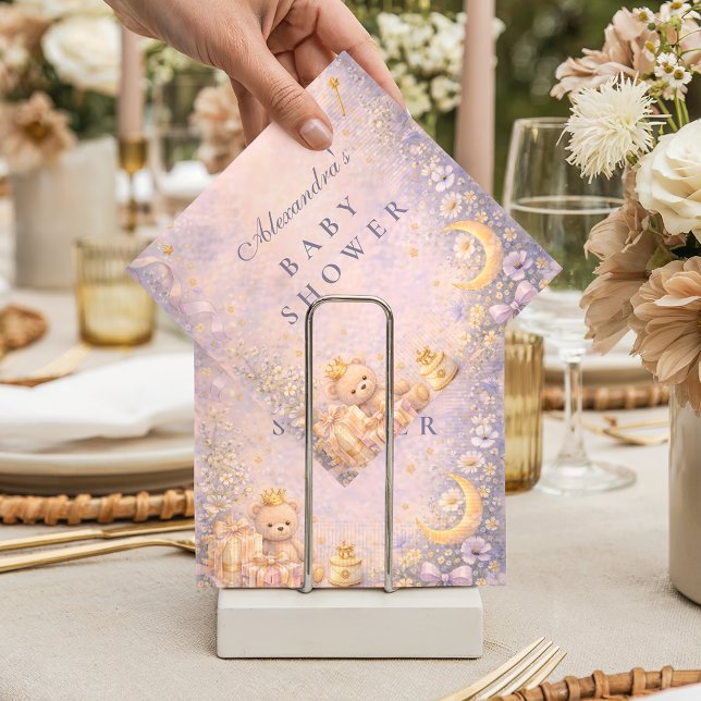 Little Princess Celestial Baby Shower Napkin (Creator Uploaded)