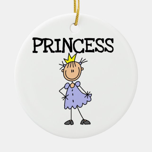 Little Princess Ceramic Tree Decoration (Front)