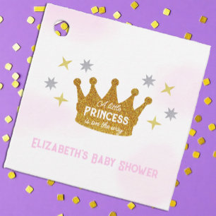 Little Princess Girl Baby Shower Favour Tags