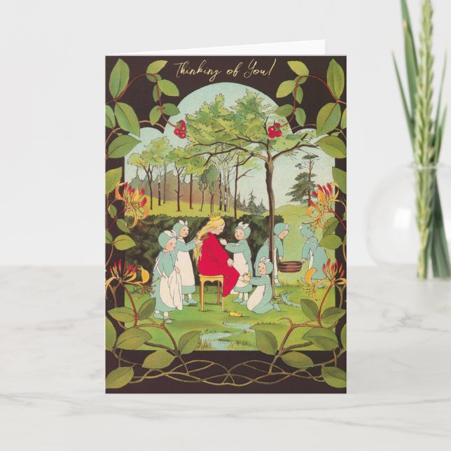Little Princess in the Forest Greeting Card (Front)
