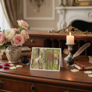 Little Princess in the Forest Note Card