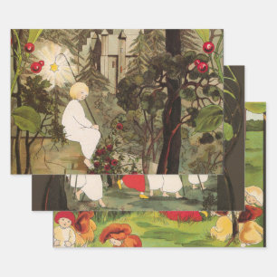 Little Princess in the Forest  Wrapping Paper Sheet