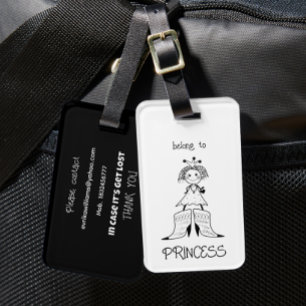Little princess luggage tag