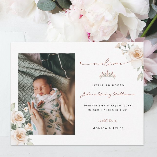 Little Princess | Photo Birth Announcement (Creator Uploaded)