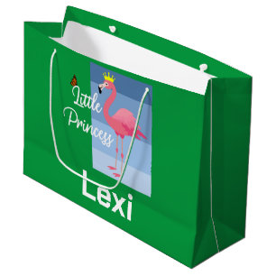 Little Princess Pink Flamingo Design - Gift Bag 