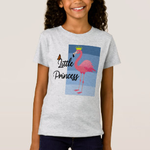 Little Princess Pink Flamingo Design - Girls' Fine T-Shirt