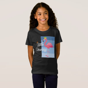 Little Princess Pink Flamingo Design - Girls' Fine T-Shirt