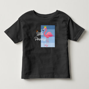 Little Princess Pink Flamingo Design - Toddler Fin T-Shirt
