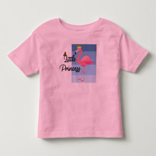 Little Princess Pink Flamingo Design - Toddler Fin T-Shirt
