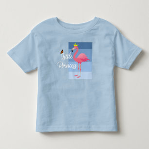 Little Princess Pink Flamingo Design - Toddler Fin T-Shirt