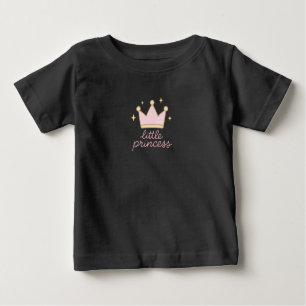 “Little Princess T-Shirt – Cute Pink Crown Design 