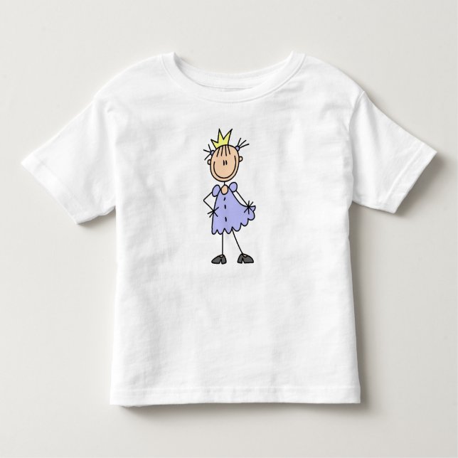 Little Princess With Crown Toddler T-Shirt (Front)