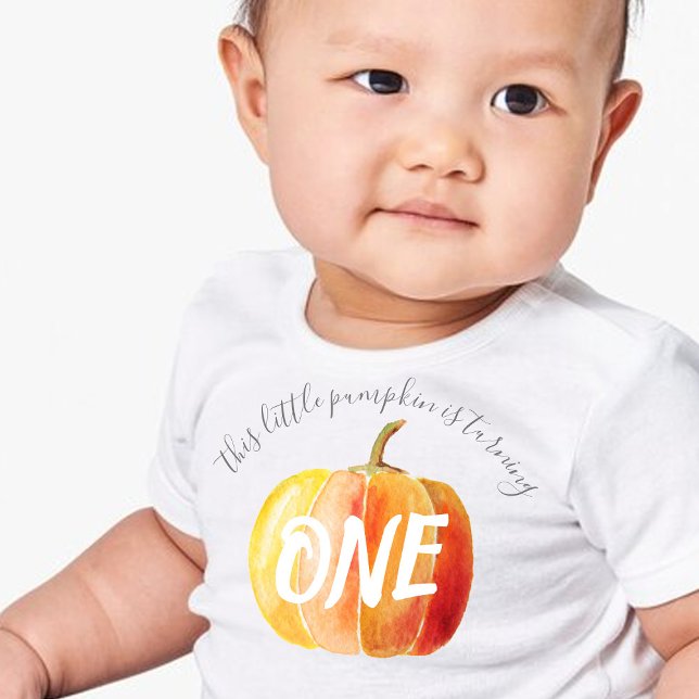 Little Pumpkin 1st Birthday Baby T-Shirt (Creator Uploaded)