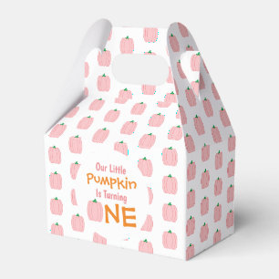 Little Pumpkin 1st Birthday Favour Box