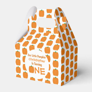 Little Pumpkin 1st Birthday Favour Box