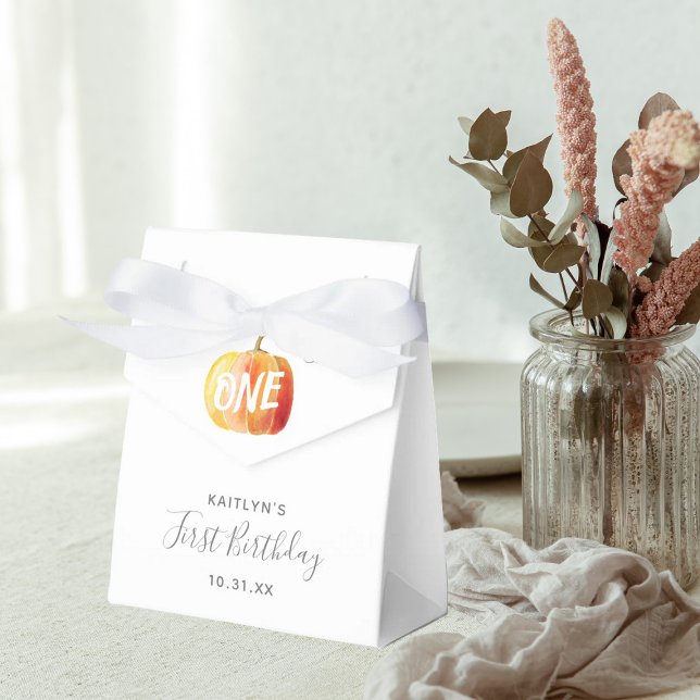 Little Pumpkin 1st Birthday Favour Box (Creator Uploaded)