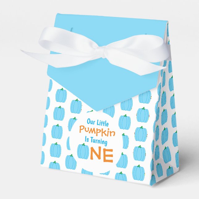 Little Pumpkin 1st Birthday Favour Box (Front Side)