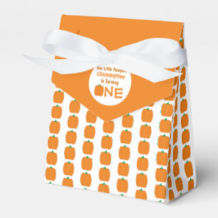 Little Pumpkin 1st Birthday Favour Box