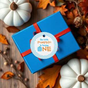 Little Pumpkin 1st Birthday Favour Tags