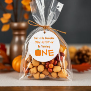 Little Pumpkin 1st Birthday Favour Tags
