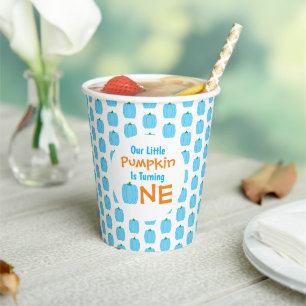 Little Pumpkin 1st Birthday Paper Cups