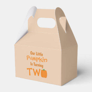 Little Pumpkin 2nd Birthday Favour Box