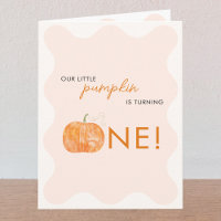 Little Pumpkin Autumn Fall First 1st Birthday